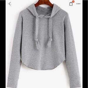 NWOT Grey Light weight Hoodie Pullover SZ xl